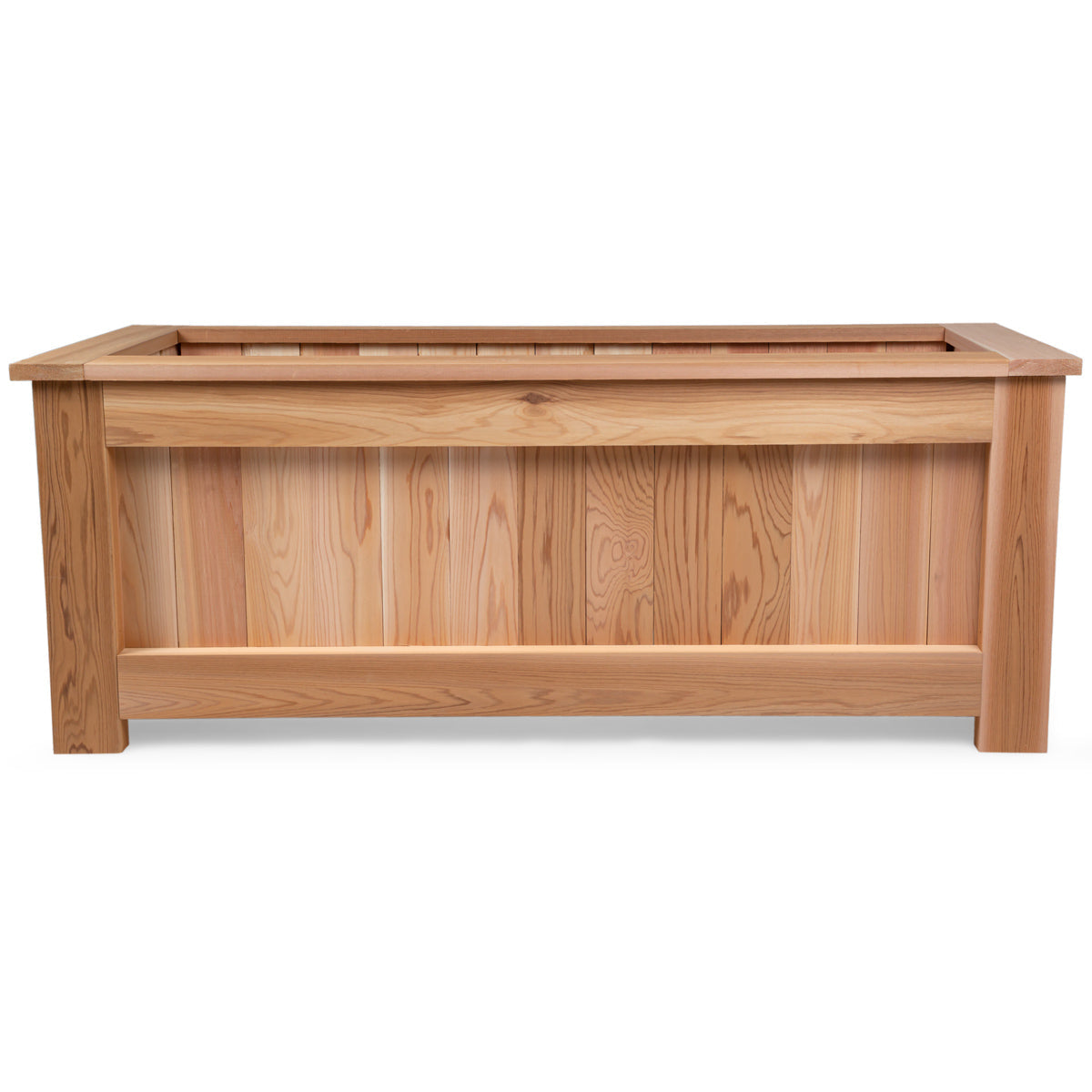 western red cedar raised garden bed planter