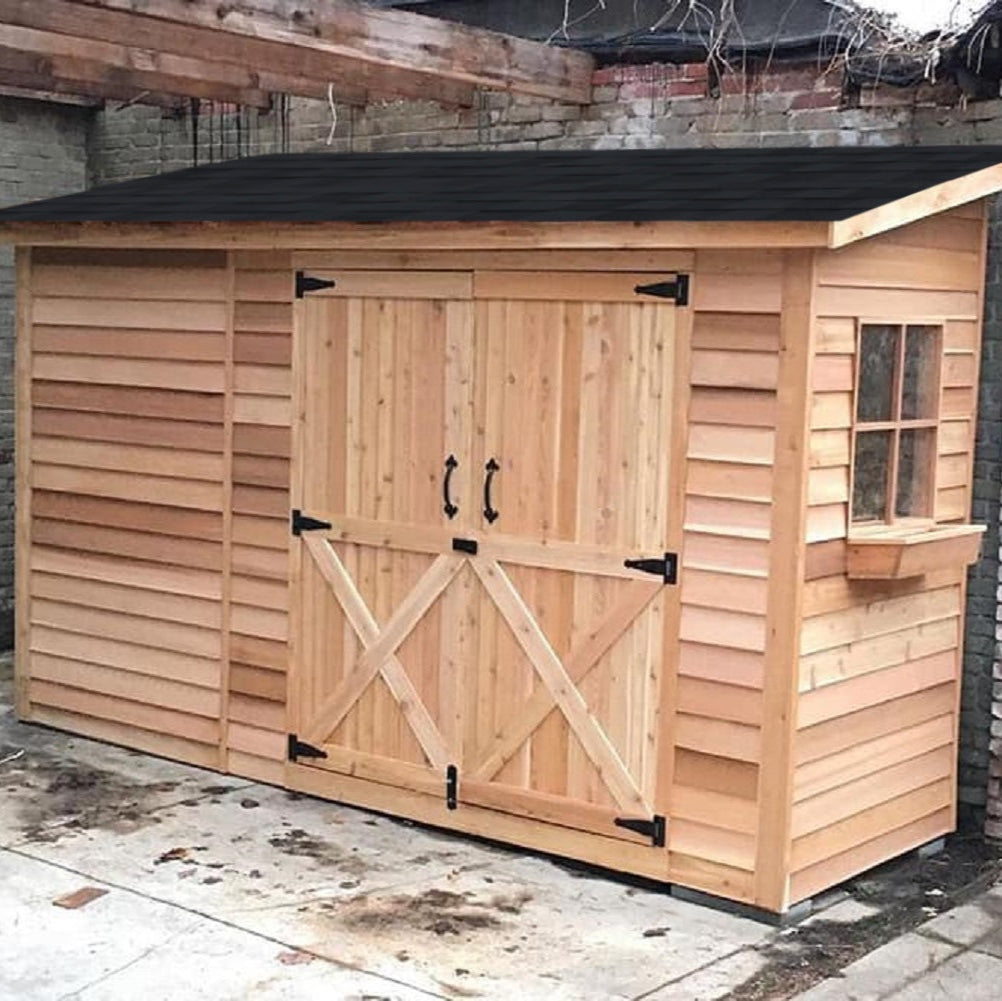 12x4 lean to shed asphalt shingle roof
