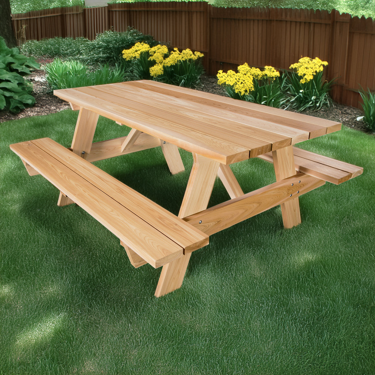 6-Ft Cedar Picnic Table