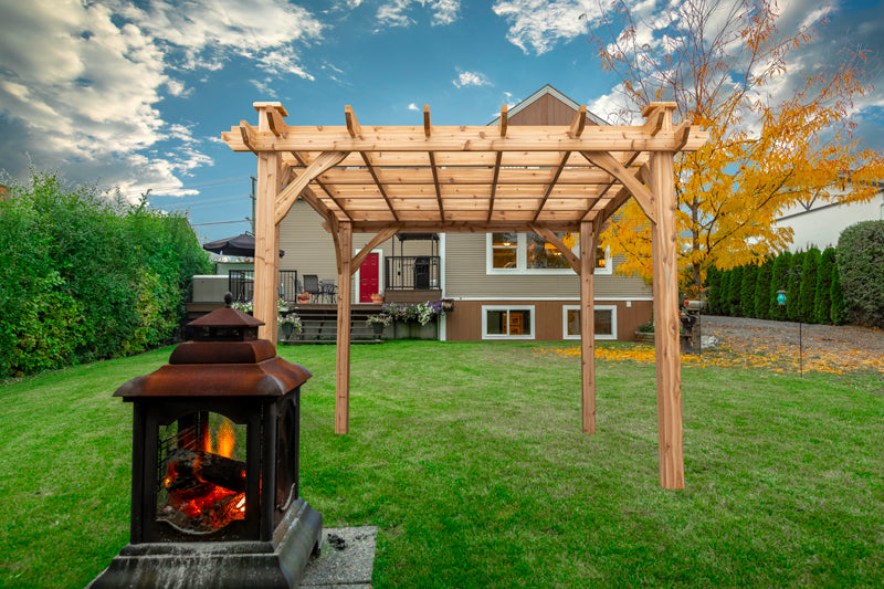 Cedar Pergola Kits | 8'x8' and 10'x10'