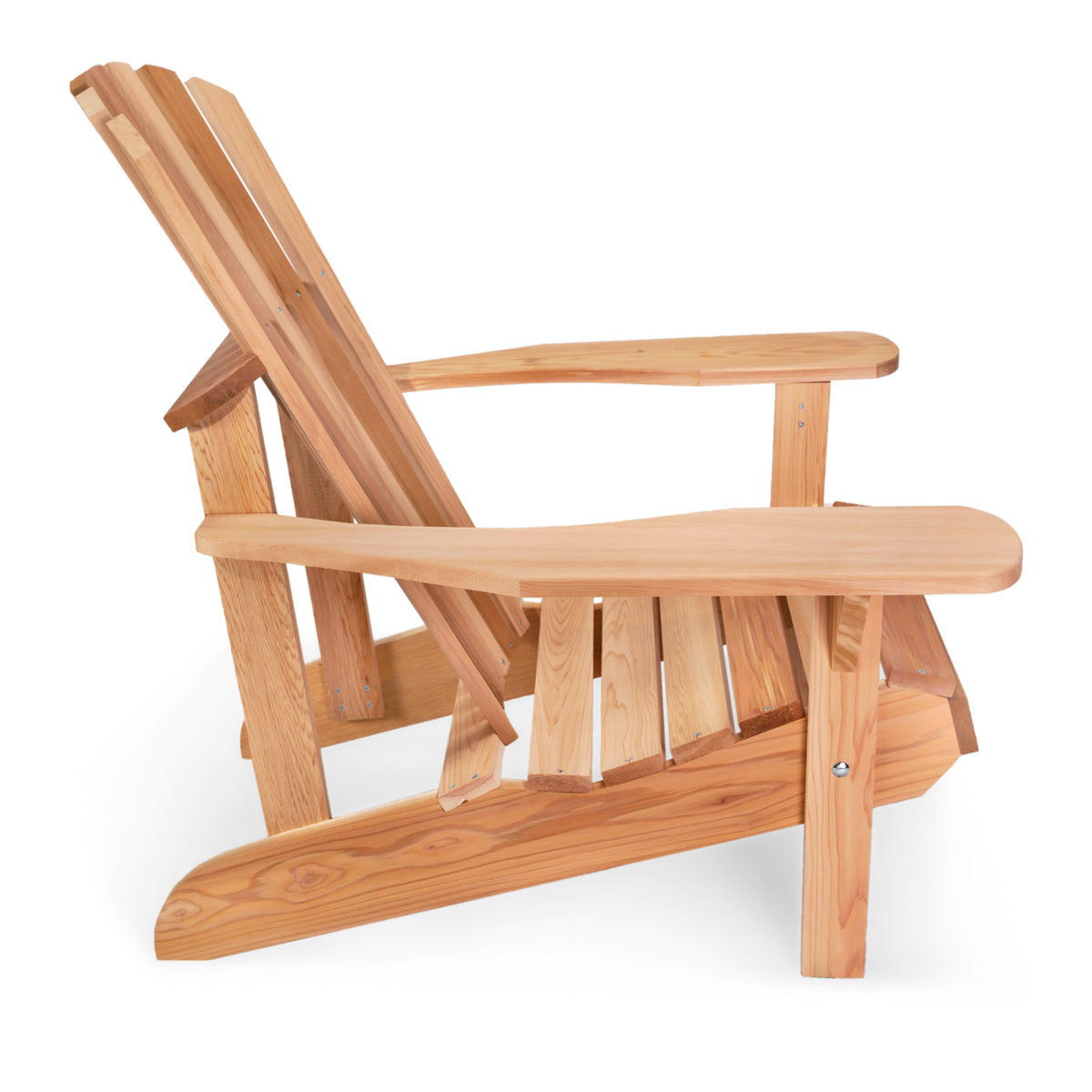 western red cedar adirondack chair and ottoman