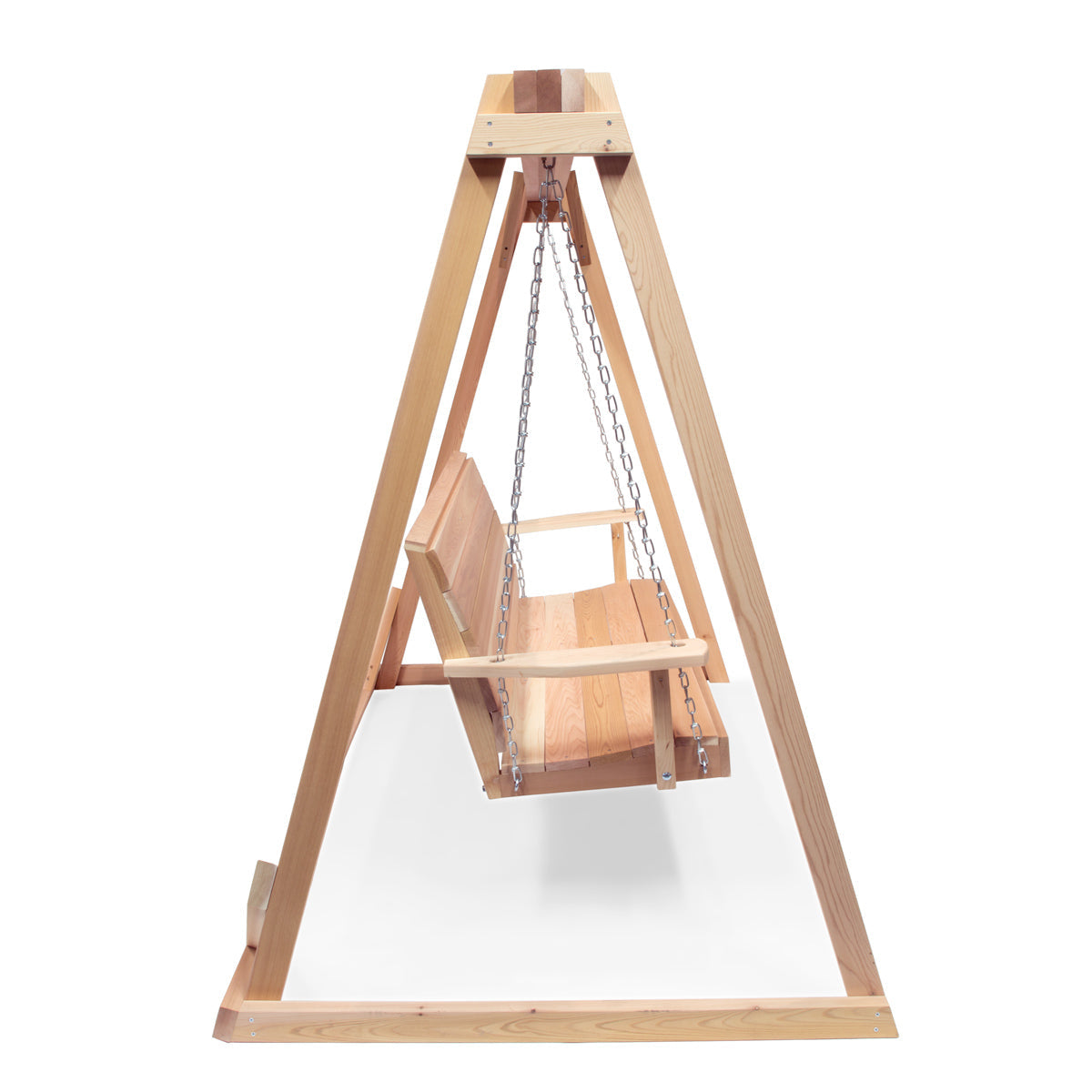 western red cedar swing a-frame stand and swing set 8 feet outdoor