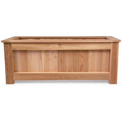 western red cedar raised garden bed planter