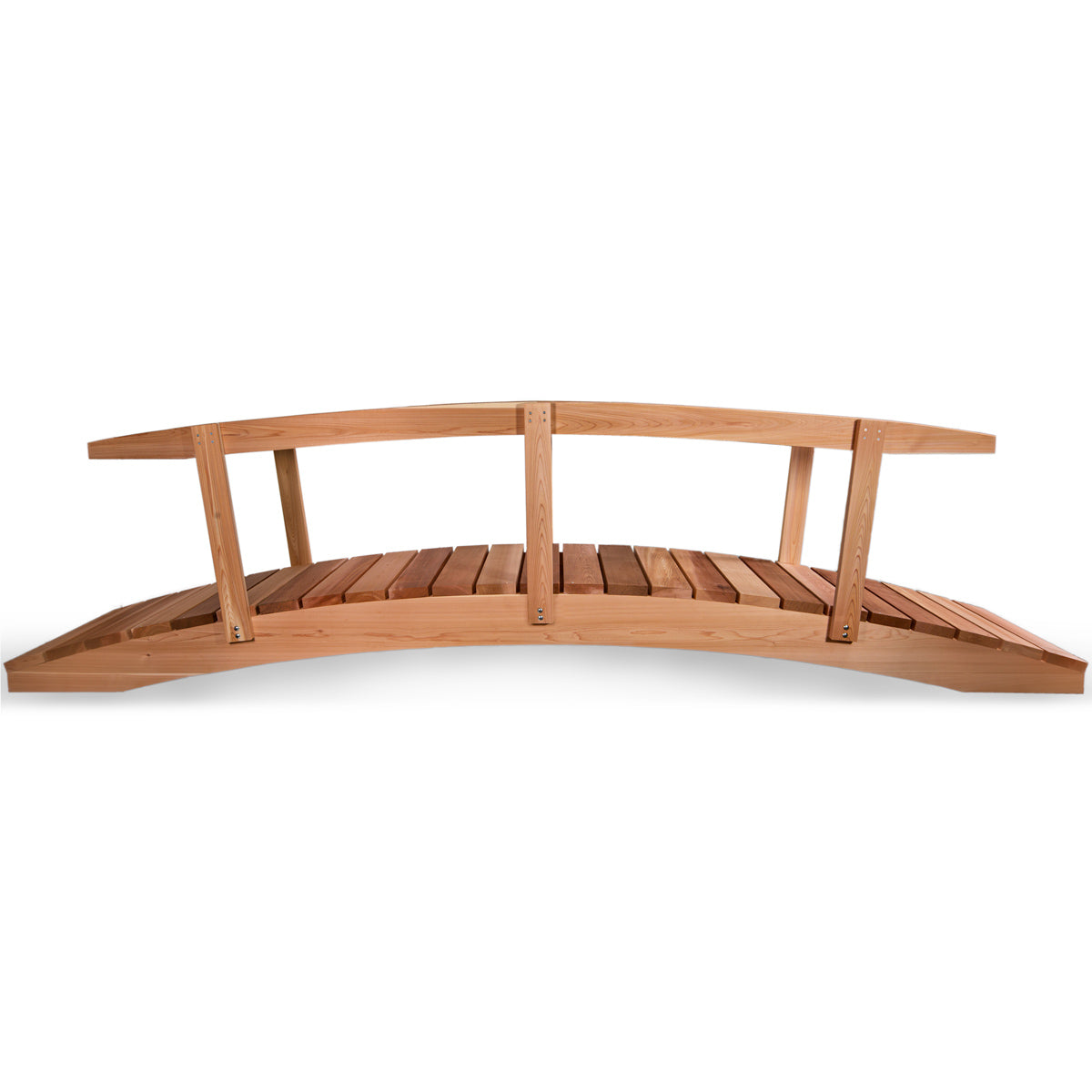 western red cedar wooden garden bridge outdoor