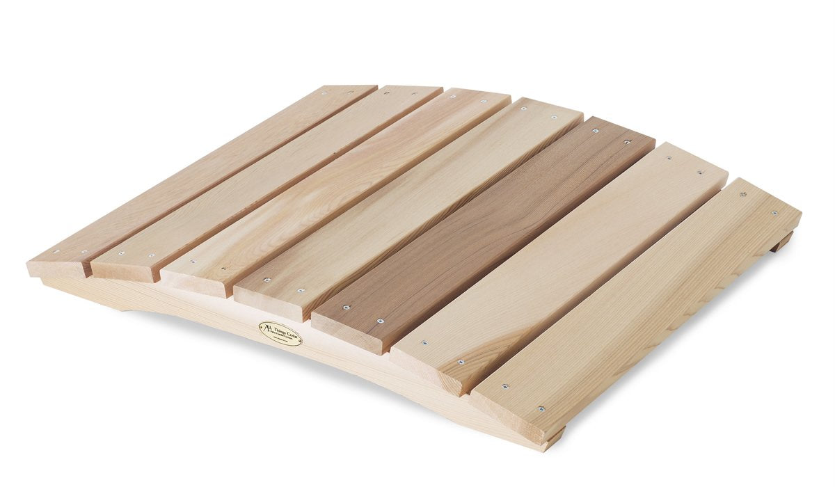 western red cedar wooden garden bridge outdoor