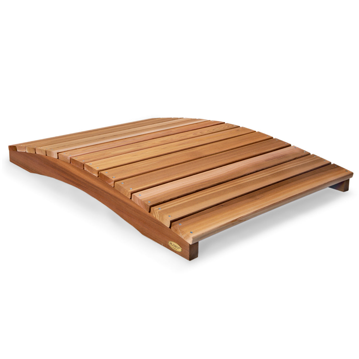 western red cedar wooden garden bridge outdoor