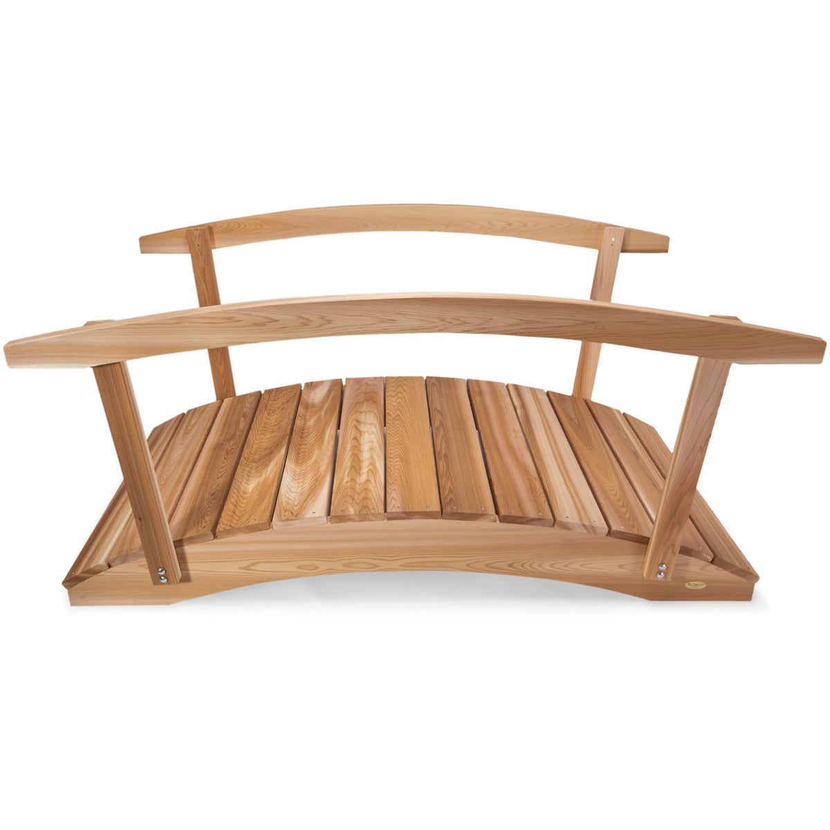 western red cedar wooden garden bridge outdoor