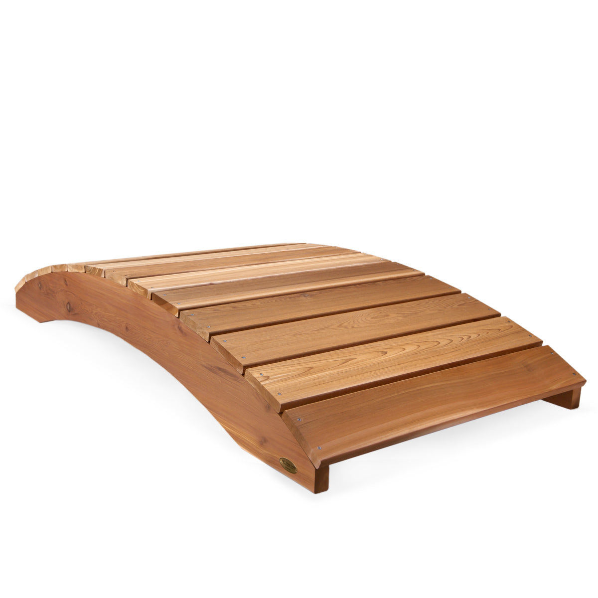western red cedar wooden garden bridge outdoor