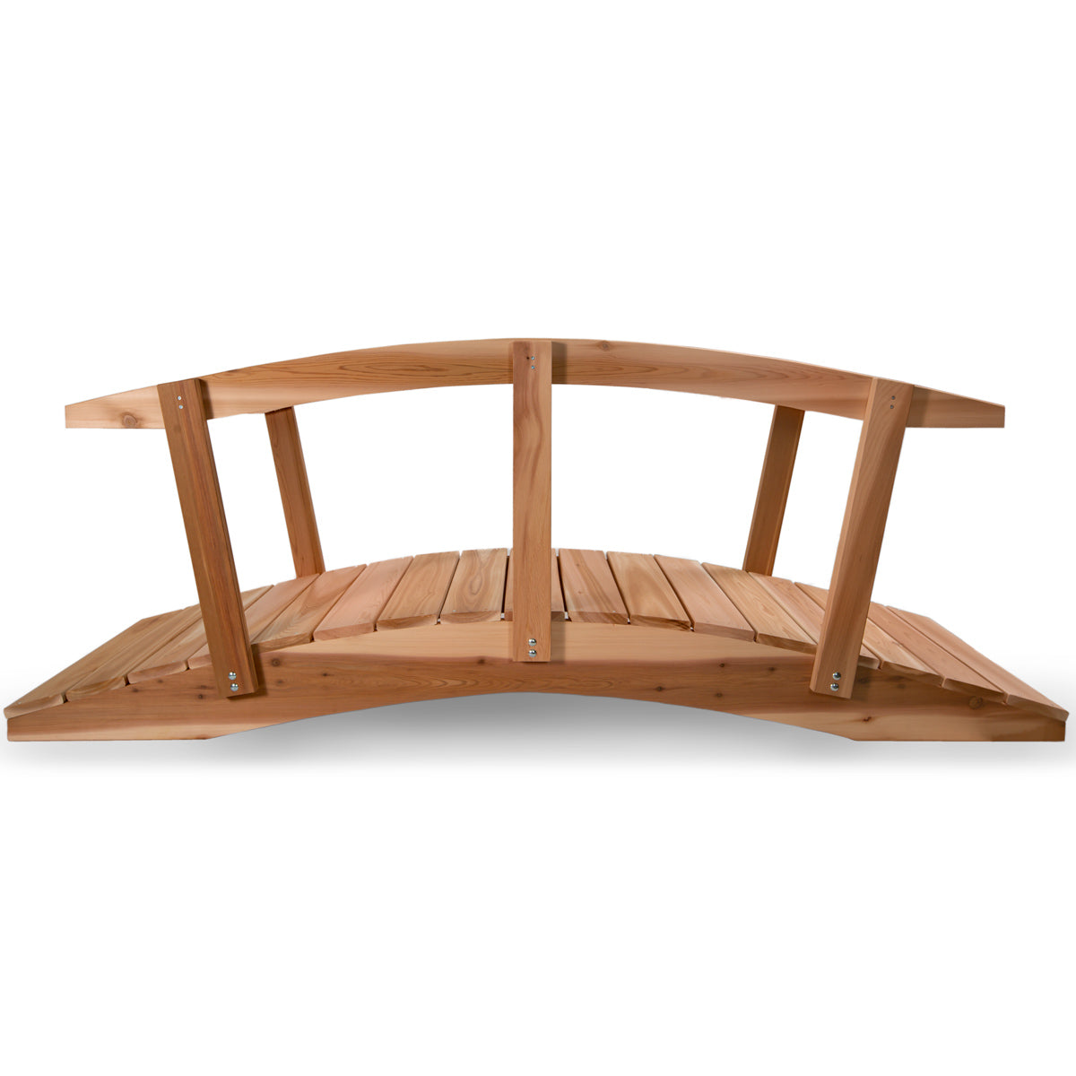 western red cedar wooden garden bridge outdoor