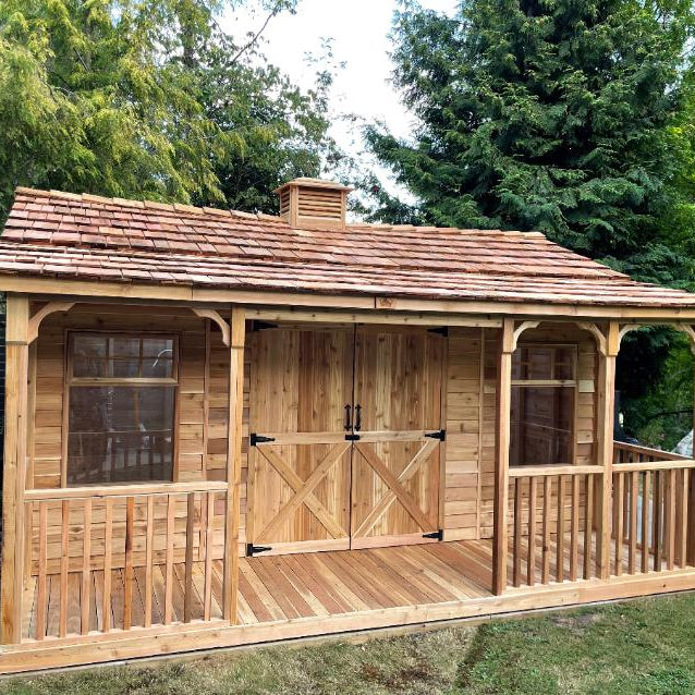 RanchHouse | Garden Sheds With A Covered Front Porch