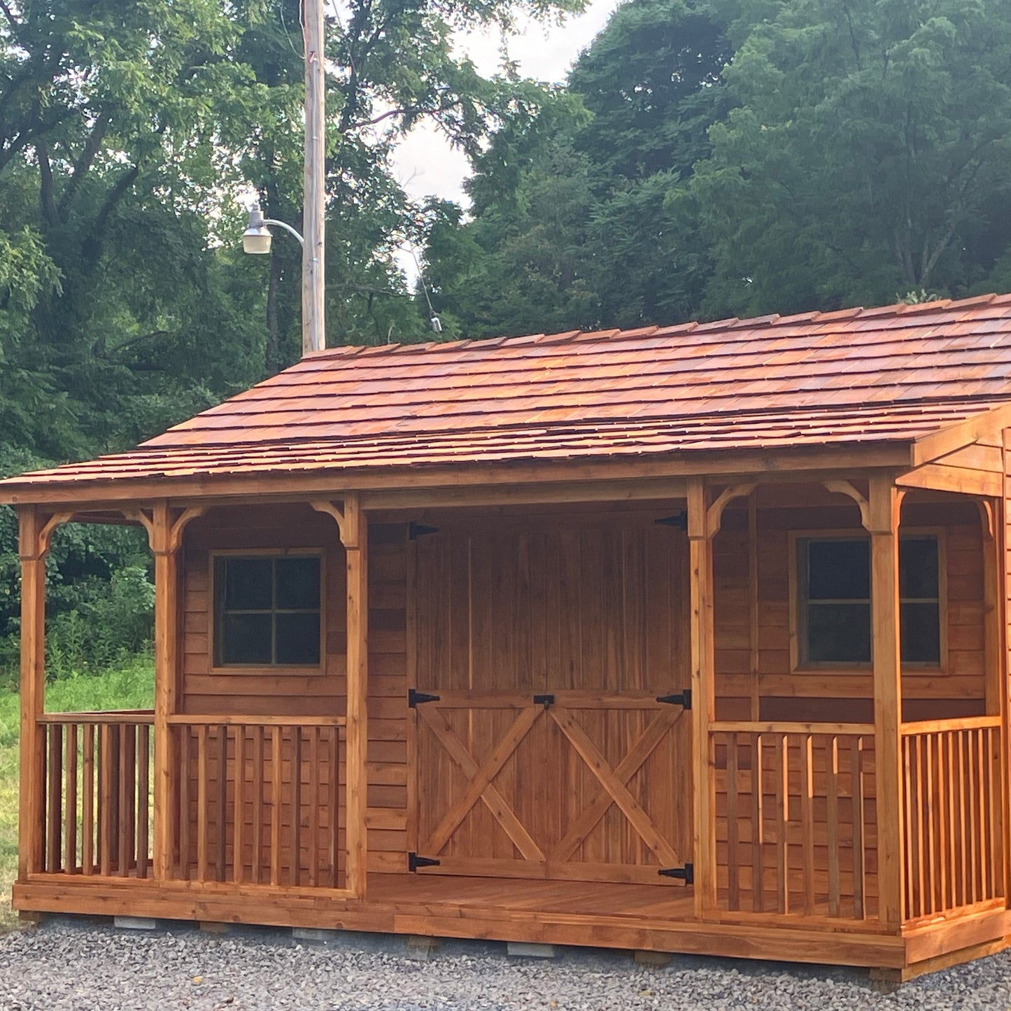 RanchHouse | Garden Sheds With A Covered Front Porch