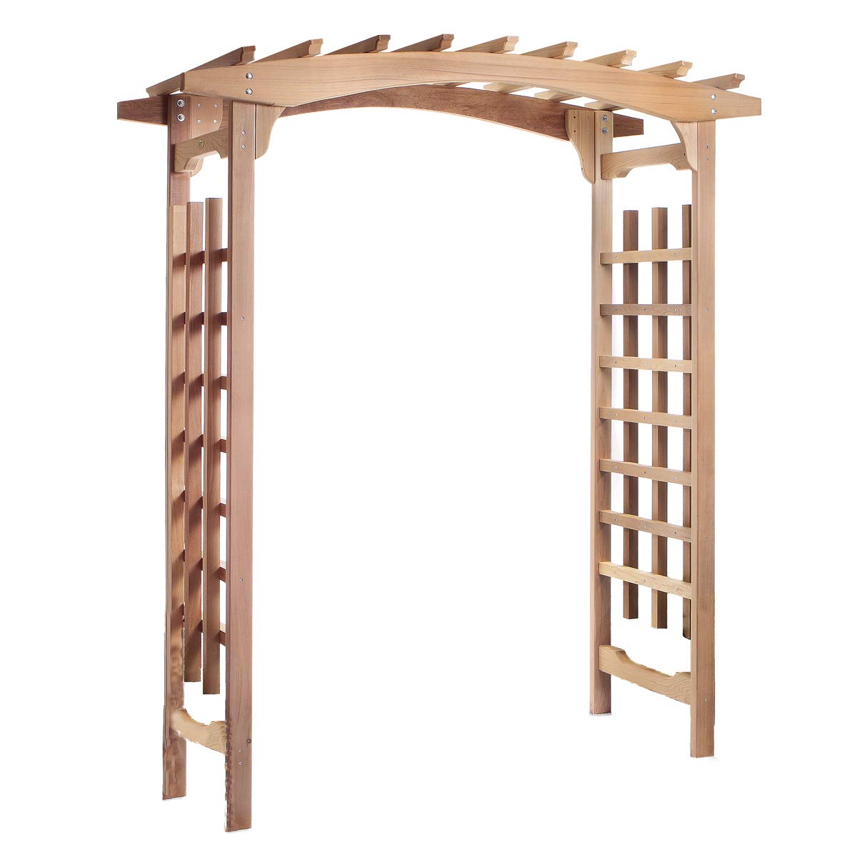 wooden garden arbor  trellis climbing plants outdoor