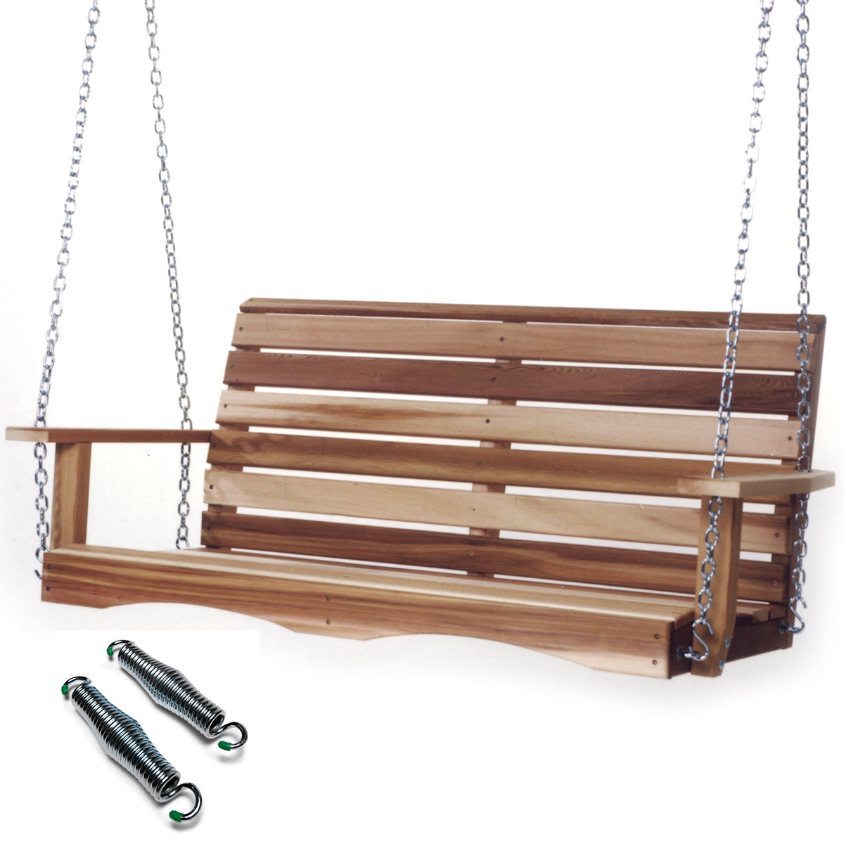 four feet outside premium porch swing comfort springs
