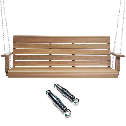five feet premium porch swing comfort springs