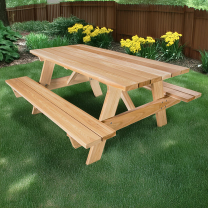 6-Ft Cedar Picnic Table