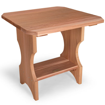 western red cedar adirondack magazine side table