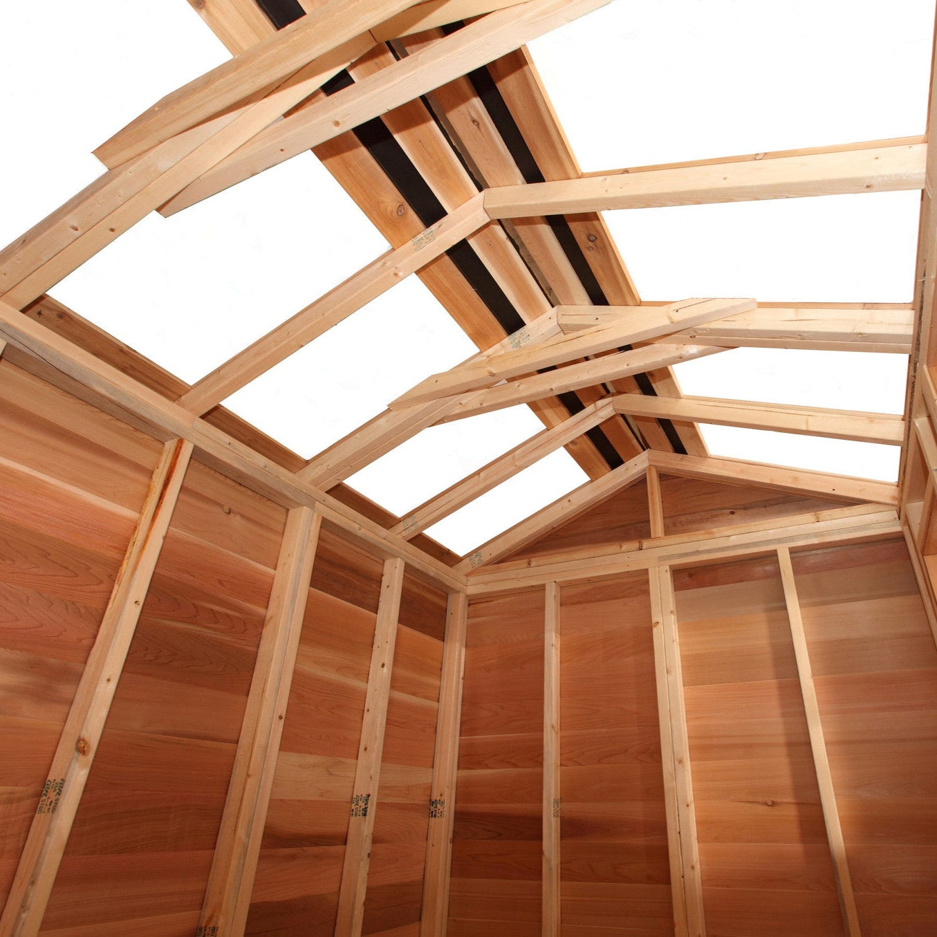 inside hobby house clear roof panels