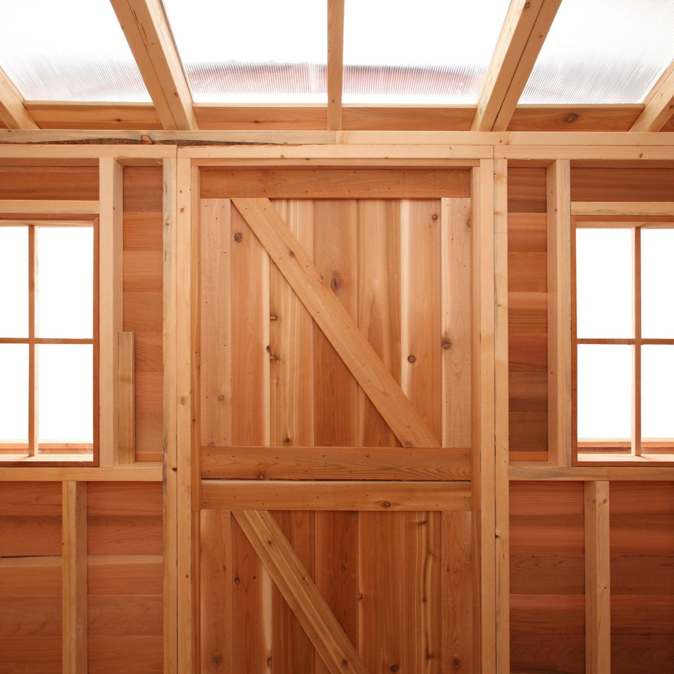 hobby house inside showing windows