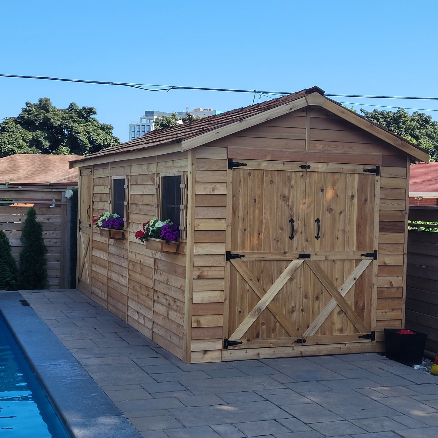 pool shed