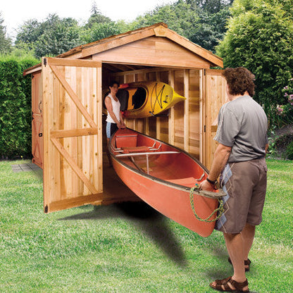 Boathouse with Cedar Roof - Great for Canoe Storage!