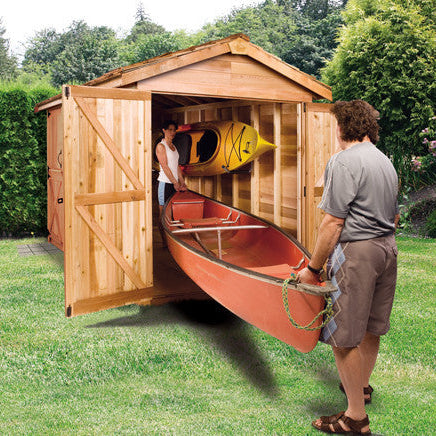 Boathouse with Cedar Roof - Great for Canoe Storage!