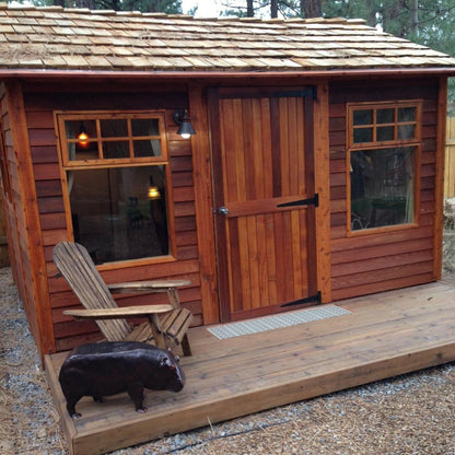 tiny cedar cabin