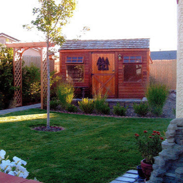 Haida Cabin in Customer's Beautiful Backyard